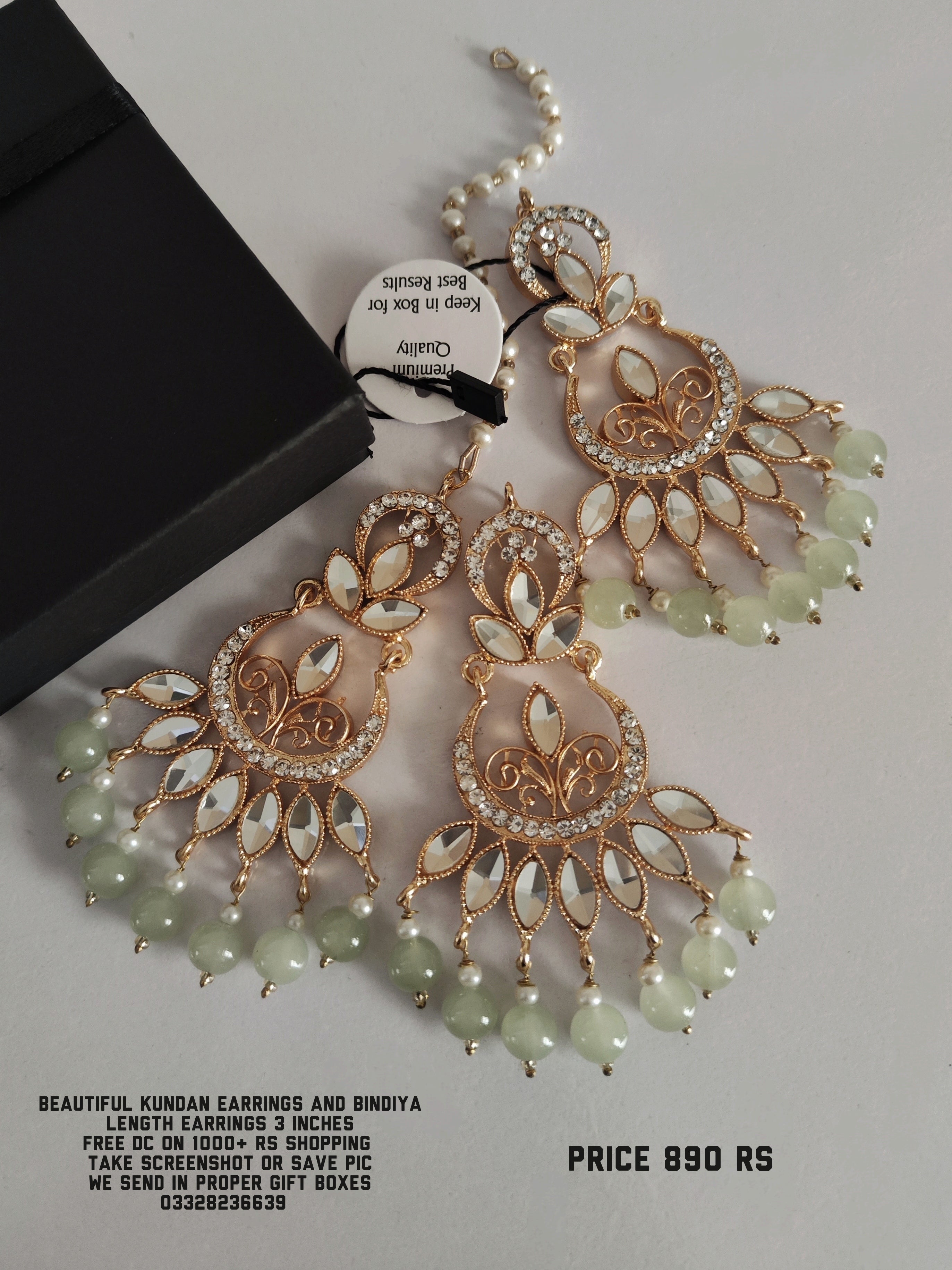 Bindiya on sale earring set