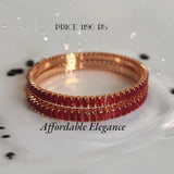 Premium gold plated Zirconia bangles