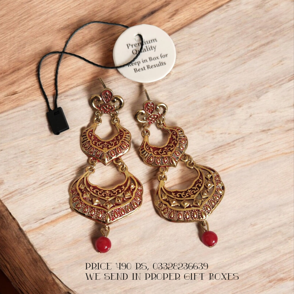 Beautiful Meena Earrings