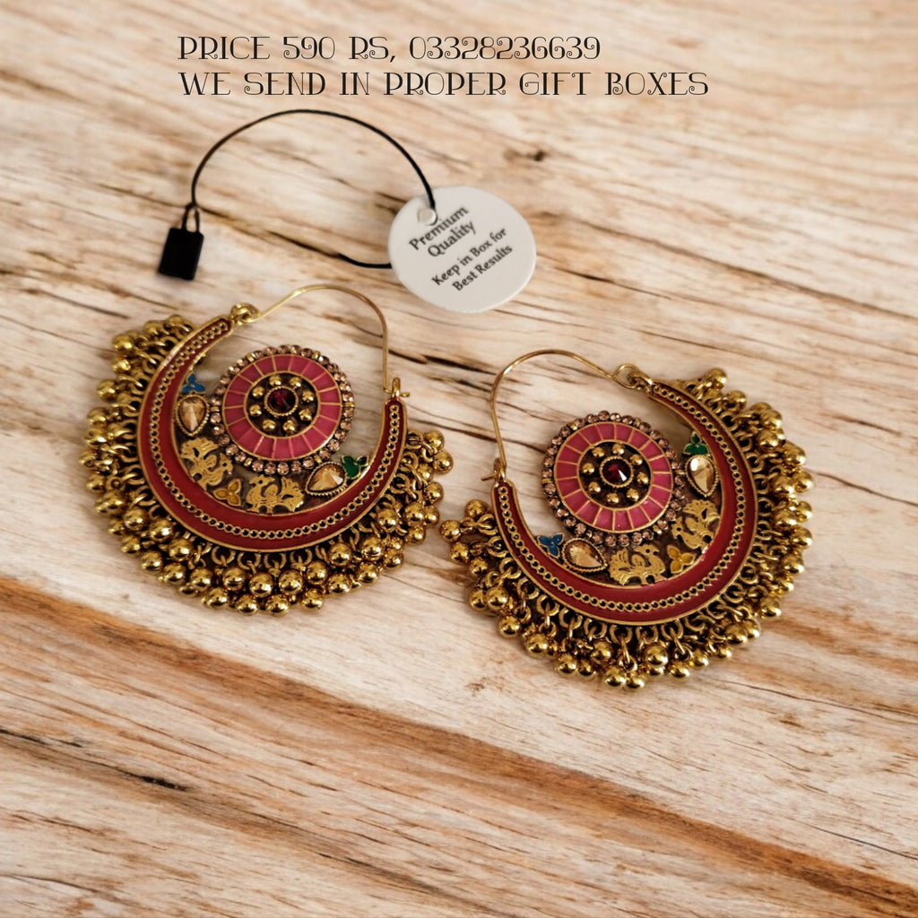 Beautiful Meena Earrings