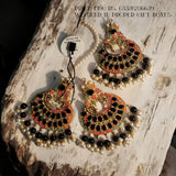 Premium Nauratan earrings and bindiya