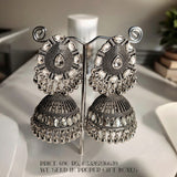 Fine oxidized jhumki