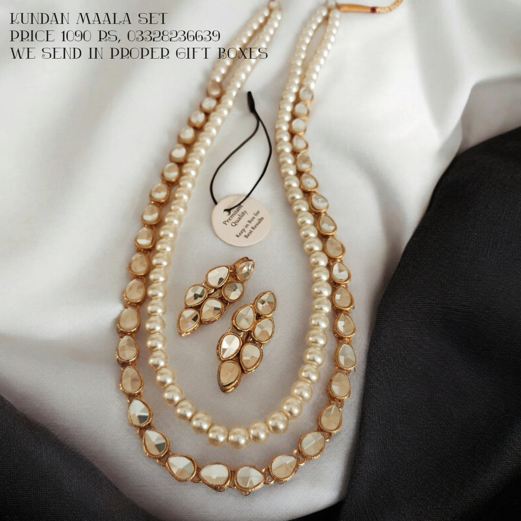 Gorgeous adjustable kundan Maala set