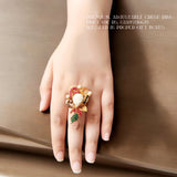 Beautiful adjustable Crush Ring