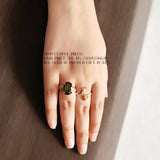 Beautiful, Adjustable Zirconia and Hug Rings pack