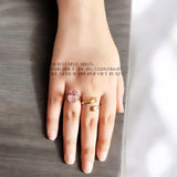 Beautiful, Adjustable Zirconia and Hug Ring pack