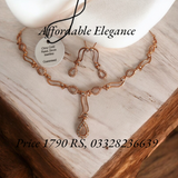 China Gold plated premium necklace set