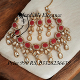 Kundan studded fine set