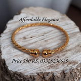 Beautiful gold plated adjustable bracelet